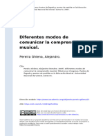 Pereira Ghiena, Alejandro (2007). Diferentes Modos de Comunicar La Comprensión Musical