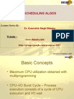 Ch 5 CPU Scheduling