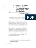 Género y Relaciones Internacionales - Una Mirada Feminista Postcolonial Desde América Latina