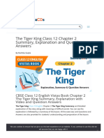 WWW Successcds Net Cce Cbse Class Xii English The Tiger King HTML