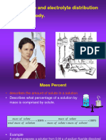 Fluid Balance and Electrolyte Distribution in Human Body BC