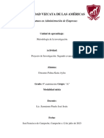 Proyecto de Investigación-Segundo Avance