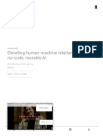 Elevating human-machine relationships with no-code, reusable AI