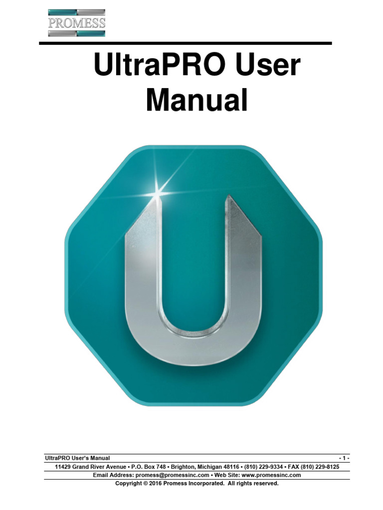 UltraPRO Manual 7.5.0 | PDF | Button (Computing) | Spreadsheet