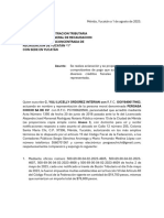 Escrito para Proporcionar Copia de Los Comprobantes de Pago Multas Pergasa Chichi