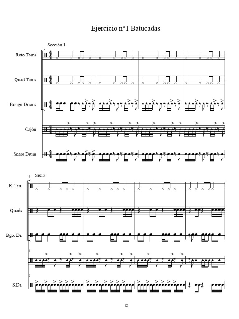 Ejercicio N1 Batucada Pdf