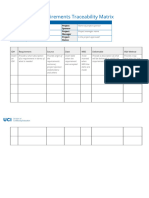 Requirements Traceability Matrix (Template)