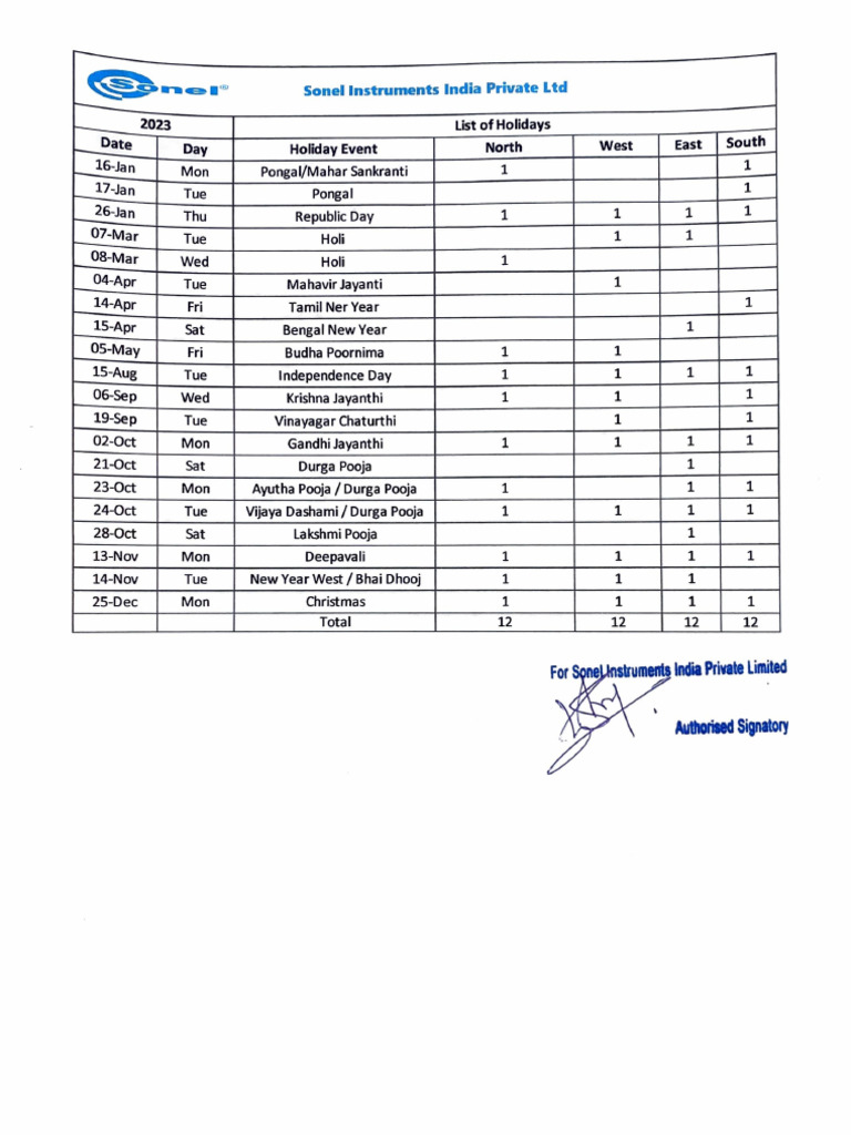 Holiday list 2023 pdf october observances hindu worship
