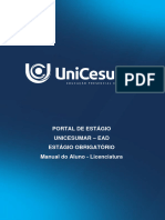 MANUAL DO ALUNO - ESTÁGIO OBRIGATÓRIO LICENCIATURA - Versão 3.0