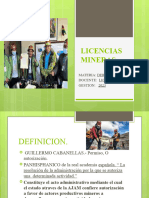 Licencias Mineras