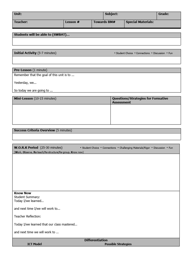 Lesson Plan: Engaging Student Learning | PDF | Lesson Plan | Learning
