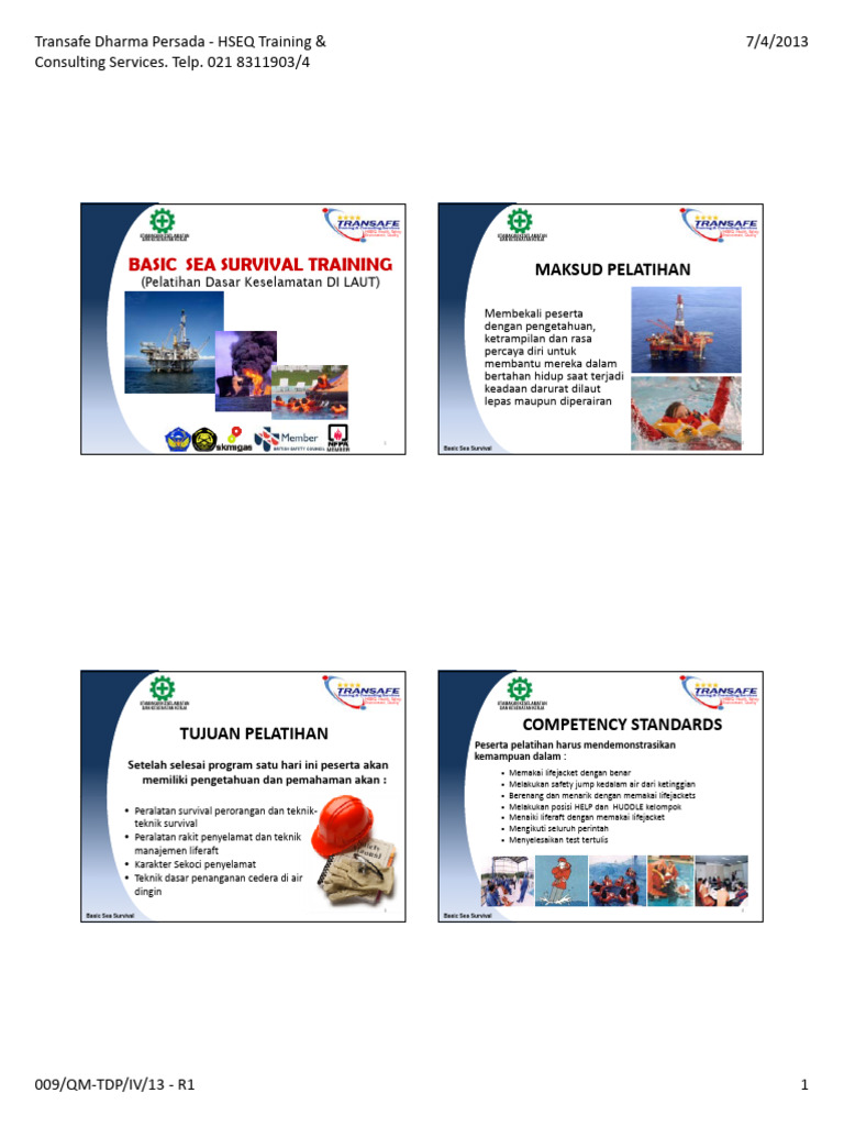 Modul Training Basic Safety Training PDF