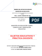 Sujetos Educativos y Práctica Docente