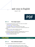 Aspect and Voice in English