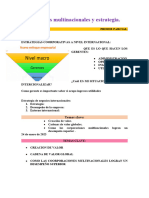 Empresas Multinacionales y Estrategia