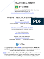 Library - Two Page Reference Sheet