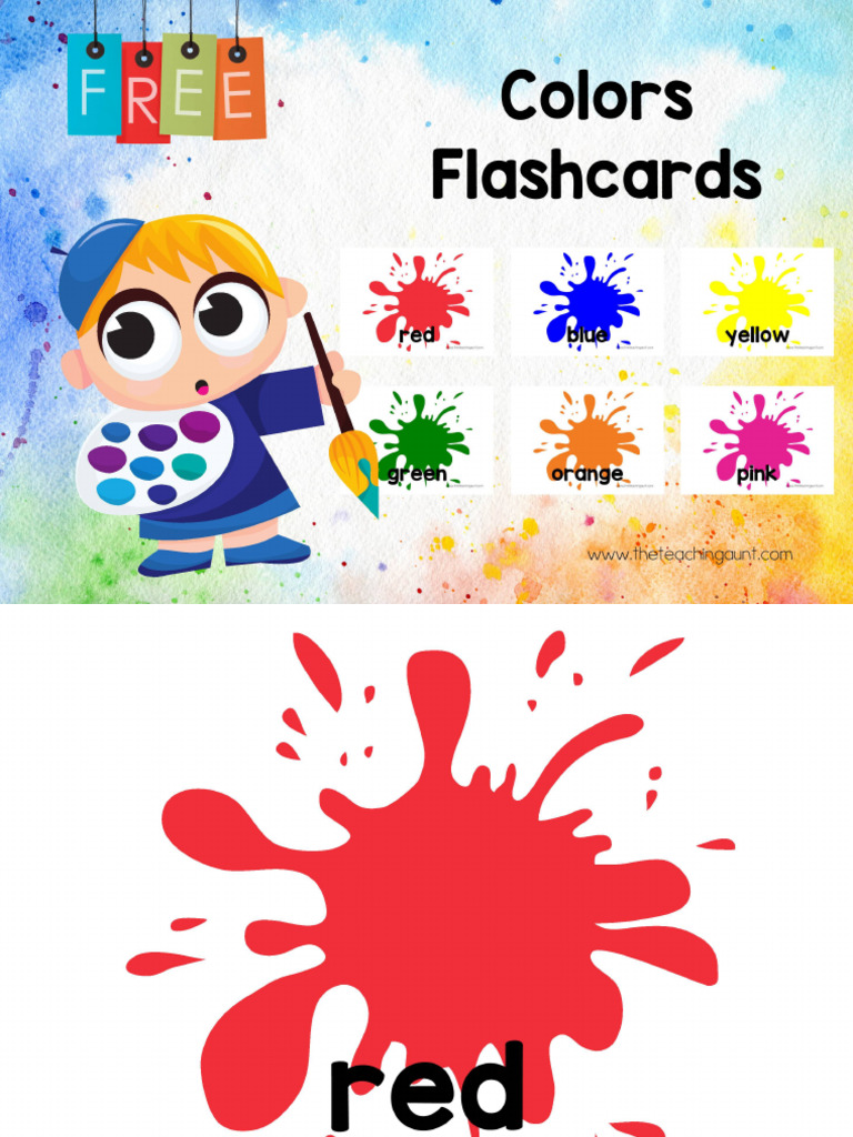 Free Colors Flashcards For Preschool | PDF