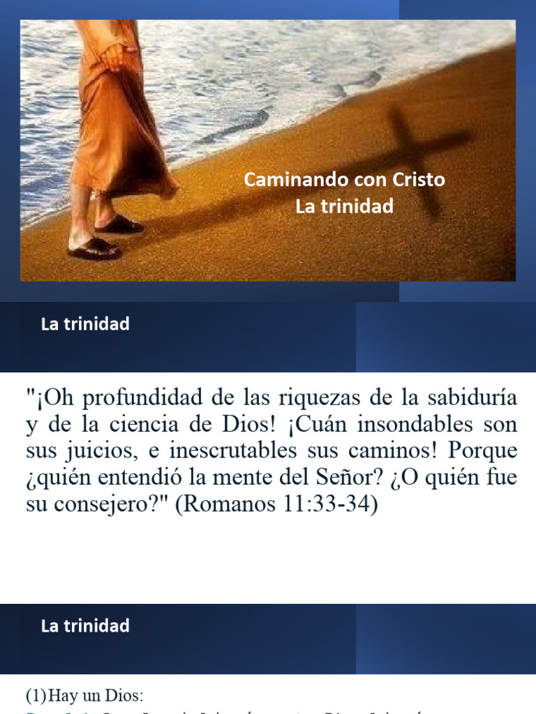 Entendiendo la Trinidad en la Biblia | PDF | Cristo (título) | Trinidad