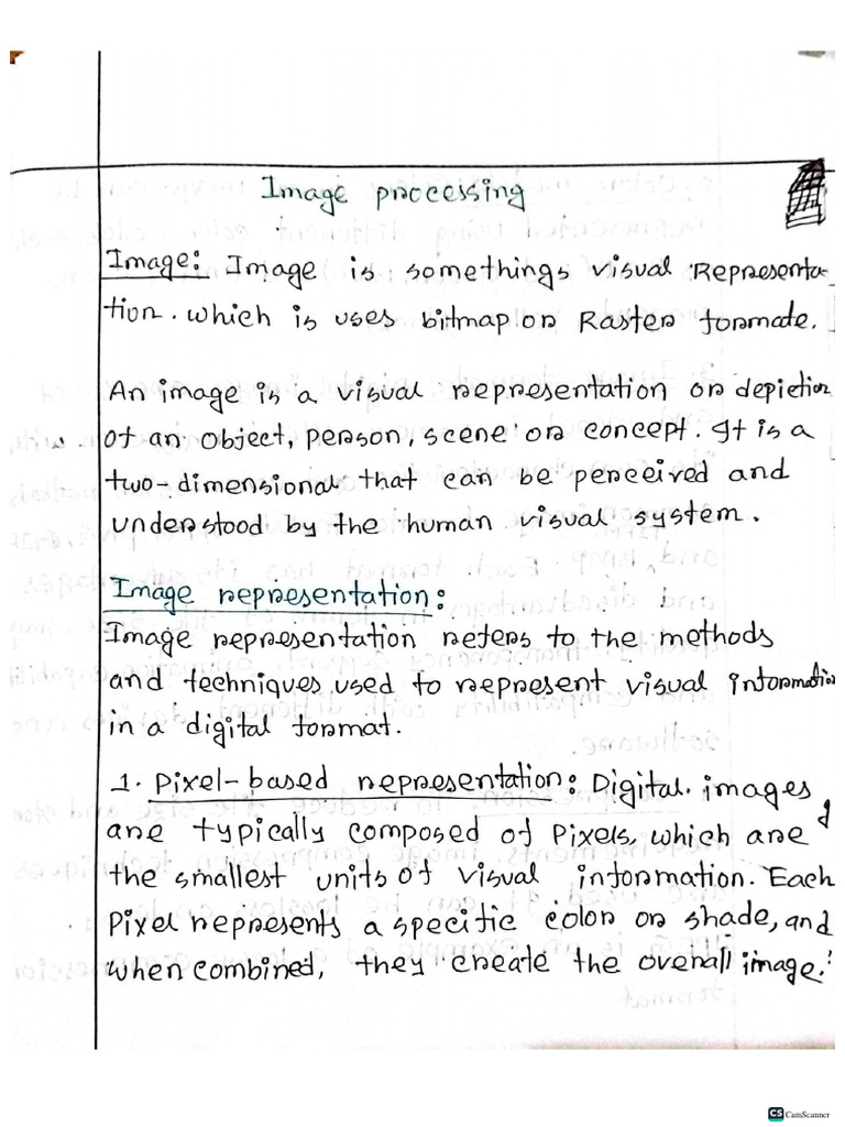 Digital image processing note pdf
