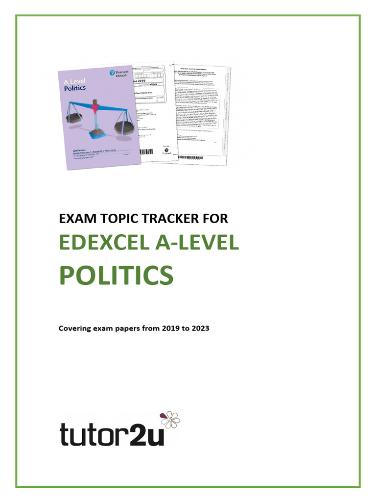 Edexcel A Level Politics Exam Topic Tracker PDF