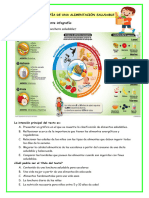 Miércoles 20-09-Ficha-Comun-Leemos Infografía de Una Alimentación Saludable