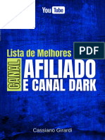 Lista de Melhores Nichos-Canal Afiliado e Canal Dark