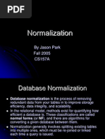 Jason Park Normalization