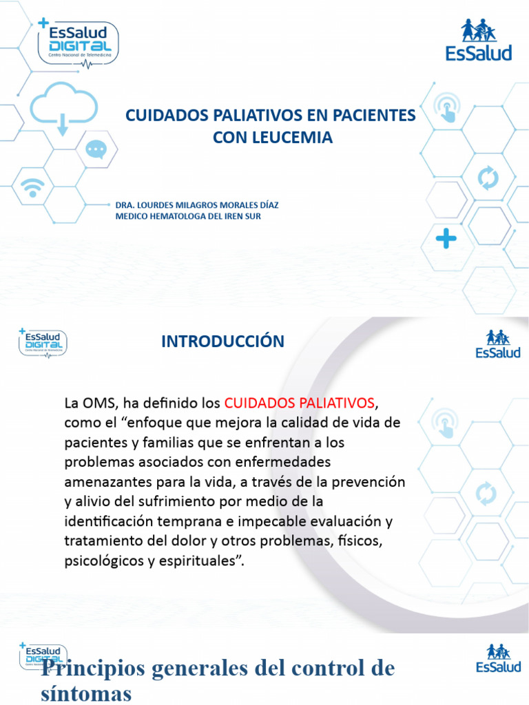 Manejo Paliativo de Leucemias | PDF | Cuidados paliativos | Cuidado de ...