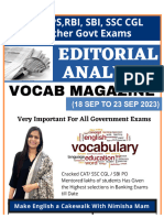 Weekly Editorial Vocabulary Magazine by Nimisha Mam 18 To 23 Sep