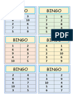 Bingo de Numeros