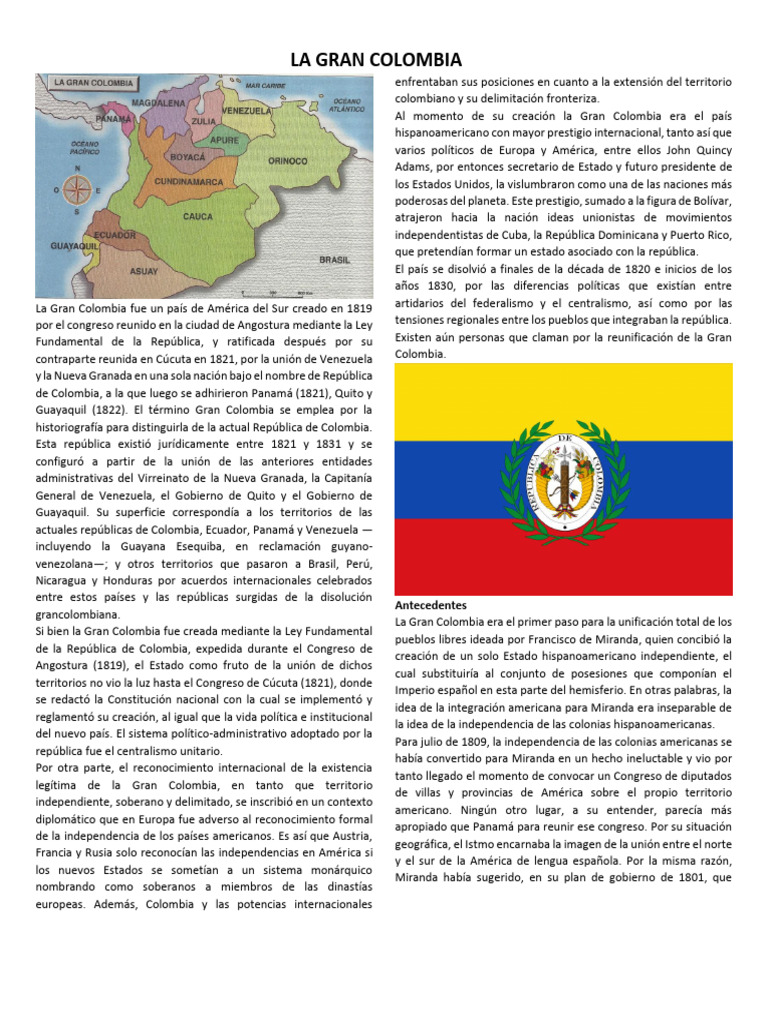 Gran Colombia Pdf