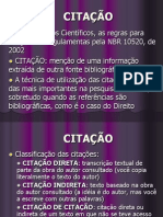 CITAÇÃO Monografia