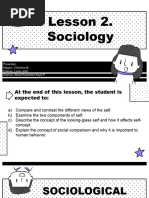 Lesson 2. Sociology