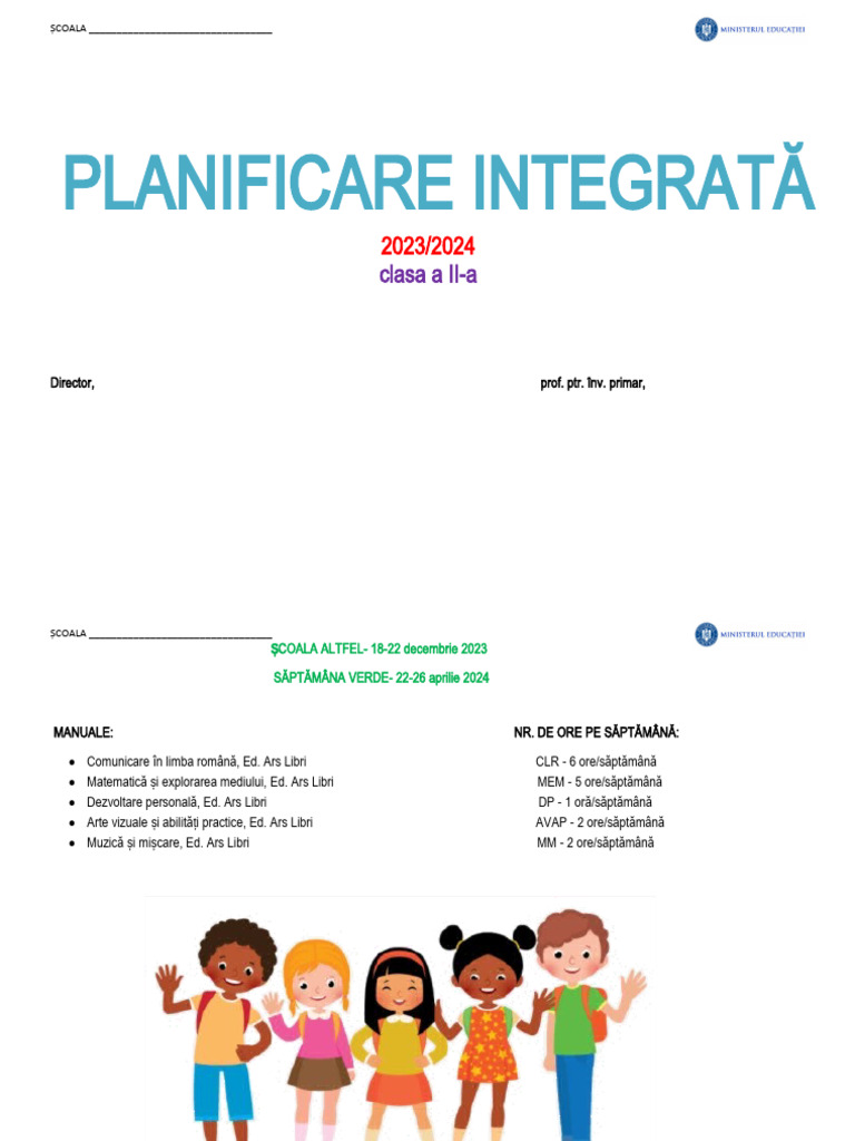 Clasa A II-a Planificare | PDF