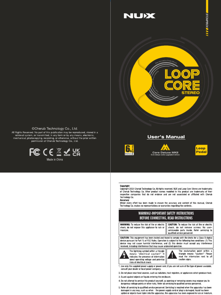 NUX - Loop Core Stereo Manual | PDF
