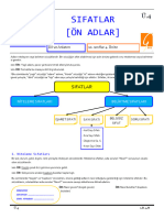 Sıfatlar Ve Kullanım Alanları