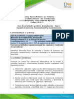 Guia Maquinaria y M. - Unidad 1 - Fase 2 - Equipos de Potencia, Funcionamiento y Mantenimiento