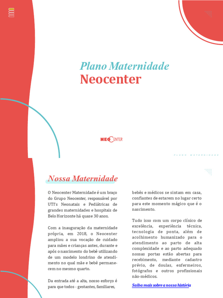 Plano de Parto Particular Neocenter Maternidade | PDF | Parto | Mãe
