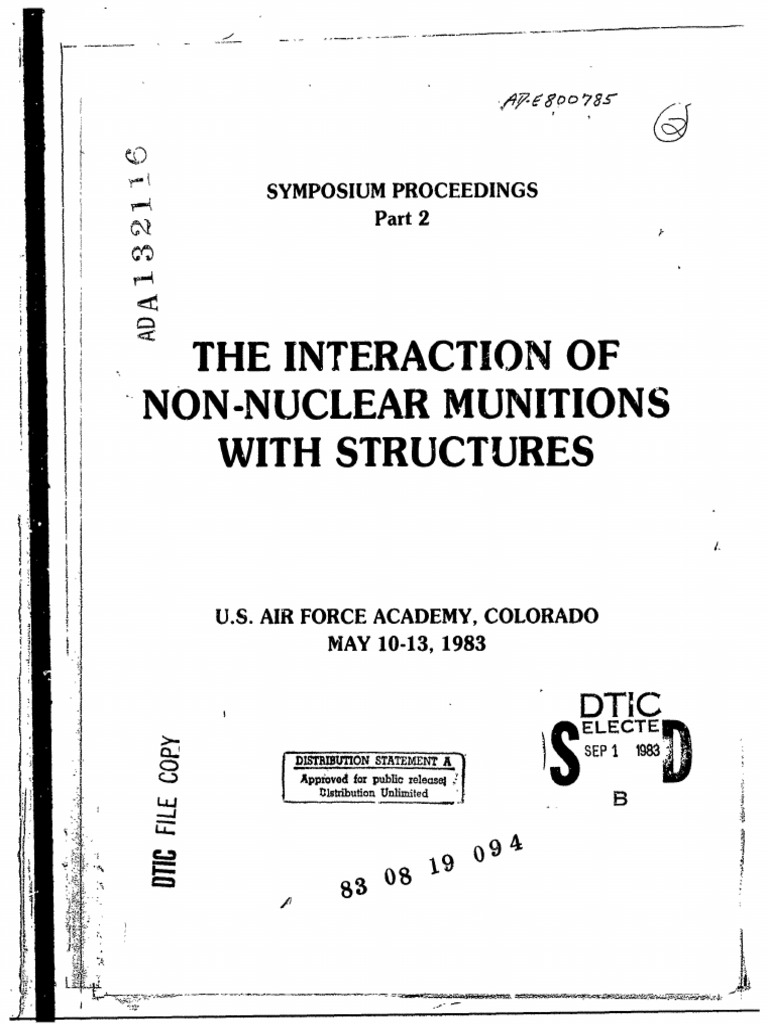 【yume】 The Interation of Non Nuclear Munitions With Structures | PDF