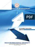 Delhi School of Management MBA Placement Brochure