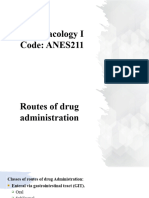 Introduction New Route of Drug Administration