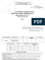 dezv. pers. plan cl.11