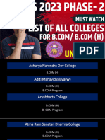 Delhi University All College For Bcom