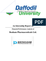 Benham Pharmaceuticals LTD.: An Internship Report On