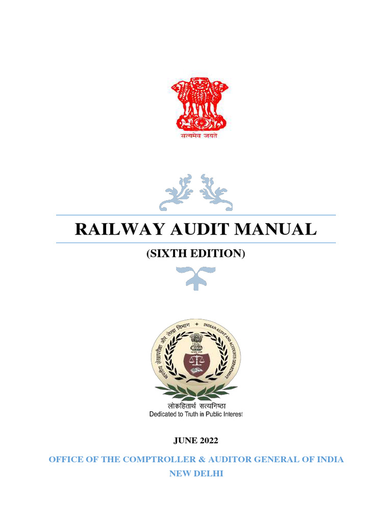 Railway Audit Manual 2022 SIXTH EDITION 062ea1770645be9 90094538 