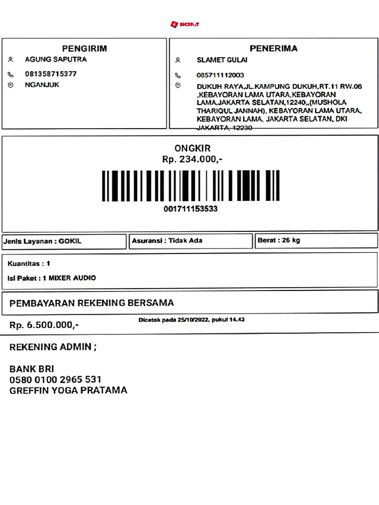 Rekber Sicepat 10-25-2022 14.43 | PDF