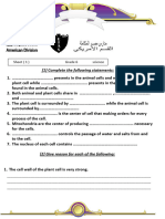 Cell Process Questions