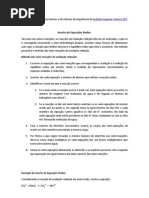 ACERTO REDOX-REGRAS