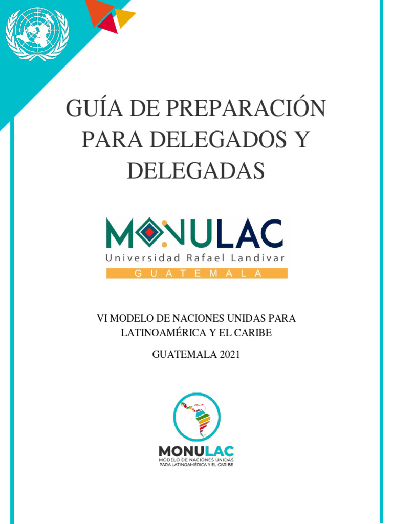 Guia Delegado Mun Pdf Naciones Unidas Relaciones Internacionales