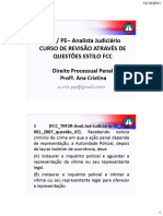 618 2011 10 13 TRE PE ANALISTA Processo Penal 2011 10 13 TRE PE Questoes FCC Analista Processo Penal Aula1 Def